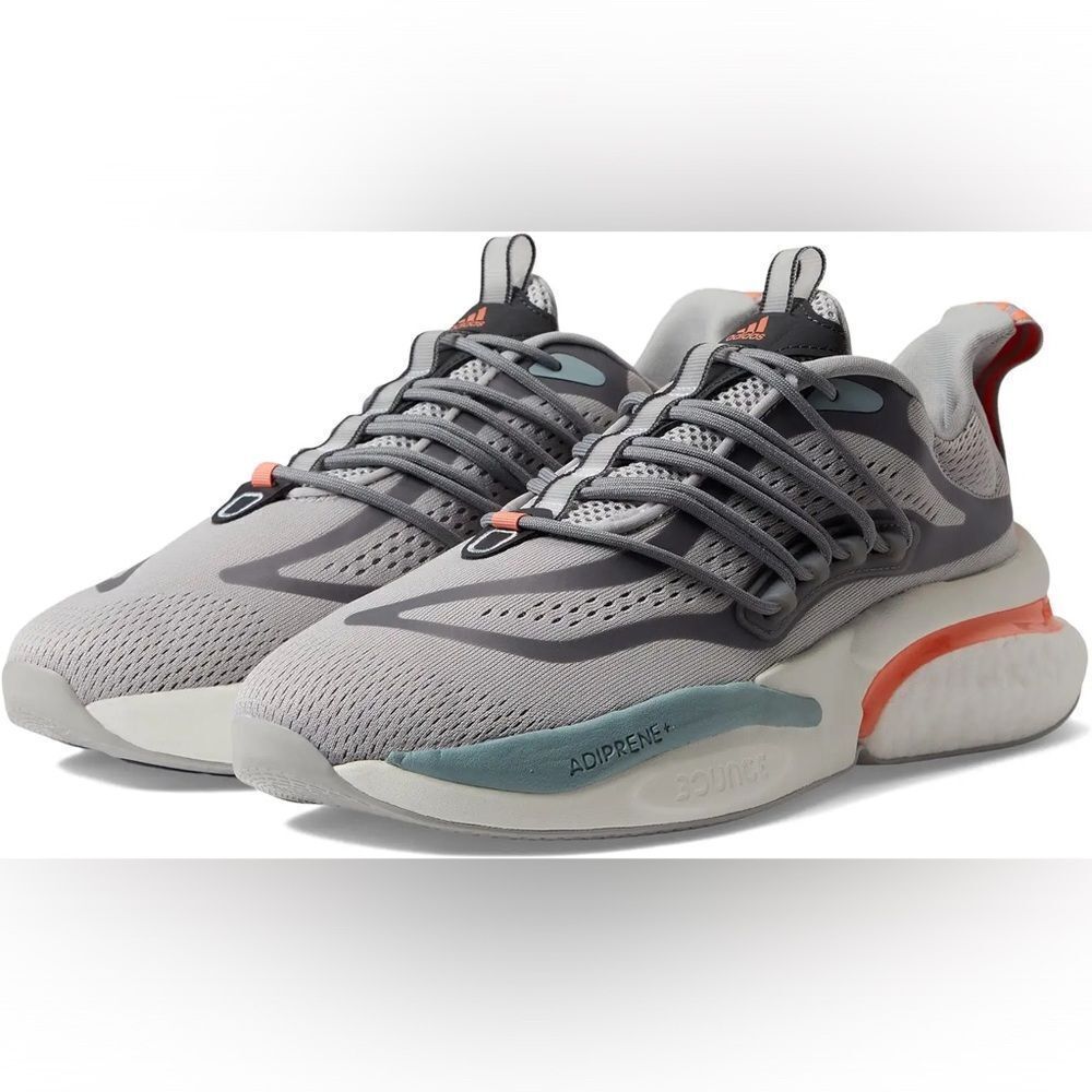adidas Running Alphaboost V1 Grey/Coral Fusion/Magic Grey 9 NWT IN BOX